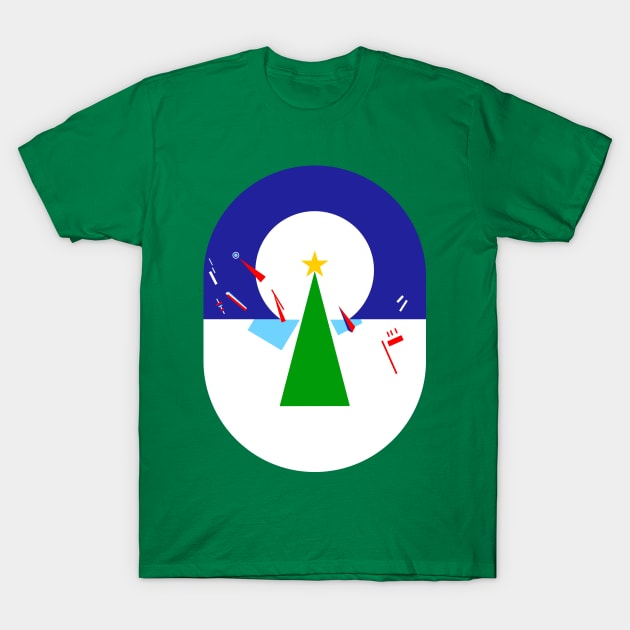 Constructivist Christmas T-Shirt by Ekliptik